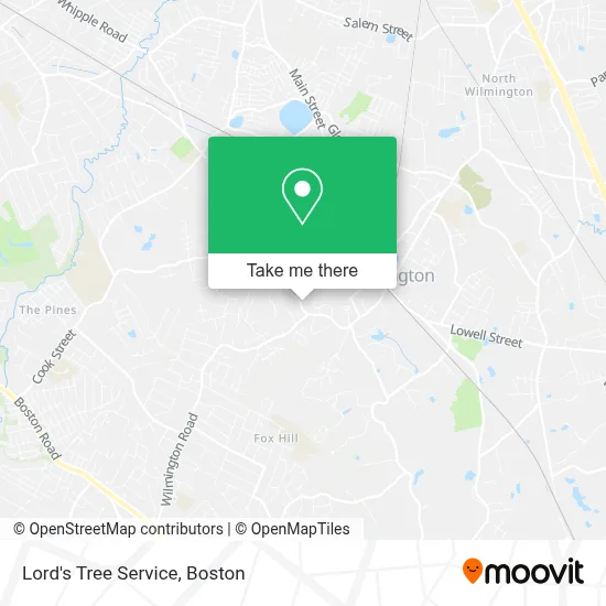 Lord's Tree Service map