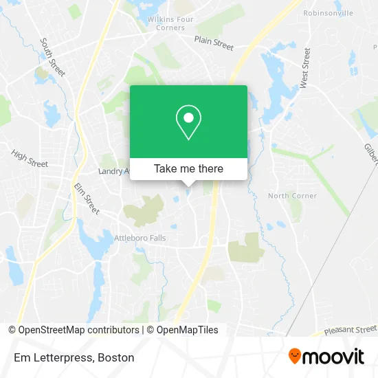 Em Letterpress map