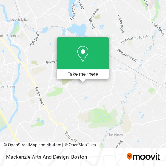 Mackenzie Arts And Design map