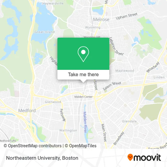 Northeastern University map