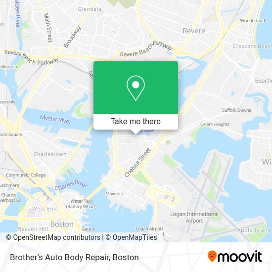 Brother's Auto Body Repair map
