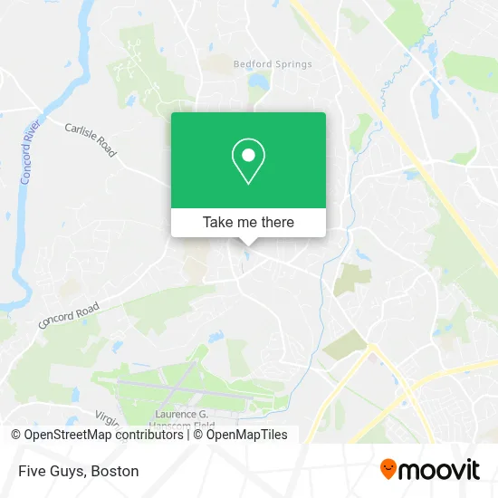 Five Guys map