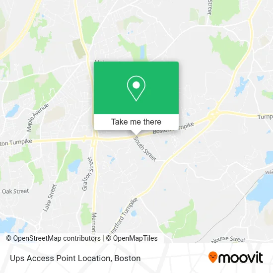 Ups Access Point Location map