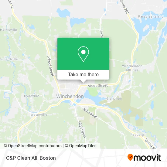 C&P Clean All map