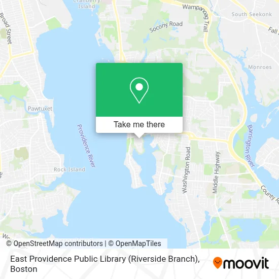 East Providence Public Library (Riverside Branch) map