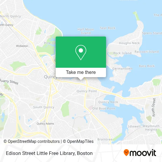 Edison Street Little Free Library map