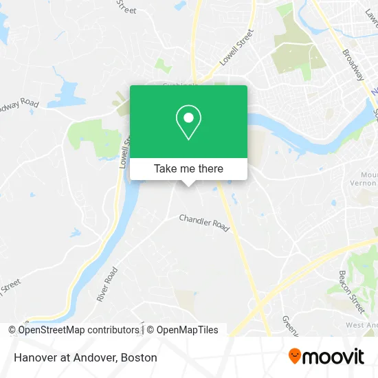 Hanover at Andover map