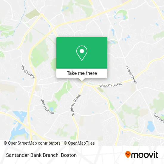 Santander Bank Branch map