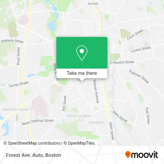 Forest Ave. Auto map