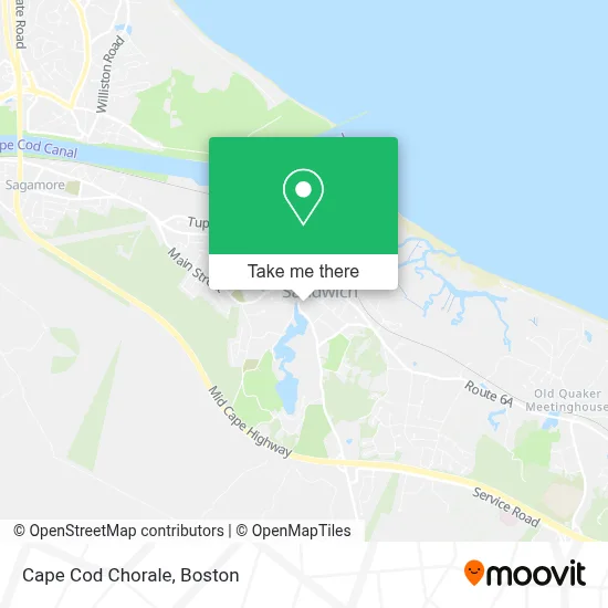 Cape Cod Chorale map