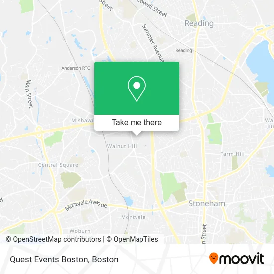 Quest Events Boston map