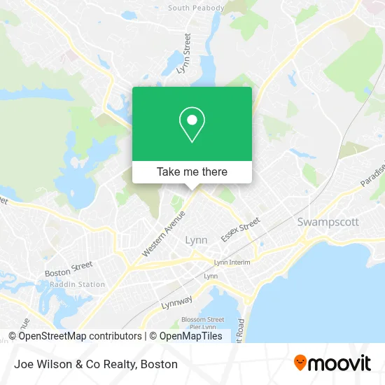 Joe Wilson & Co Realty map