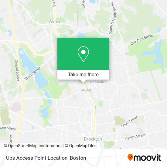 Ups Access Point Location map
