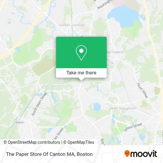 The Paper Store Of Canton MA map