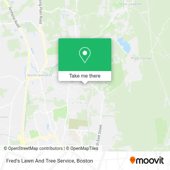 Fred's Lawn And Tree Service map
