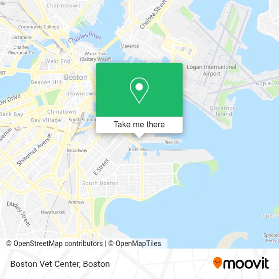 Boston Vet Center map