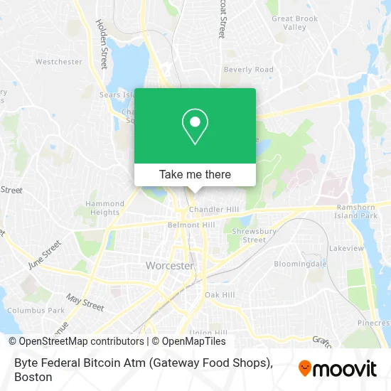 Byte Federal Bitcoin Atm (Gateway Food Shops) map