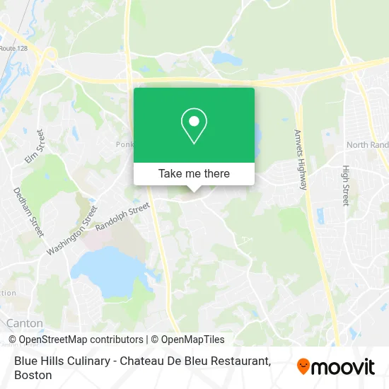 Blue Hills Culinary - Chateau De Bleu Restaurant map