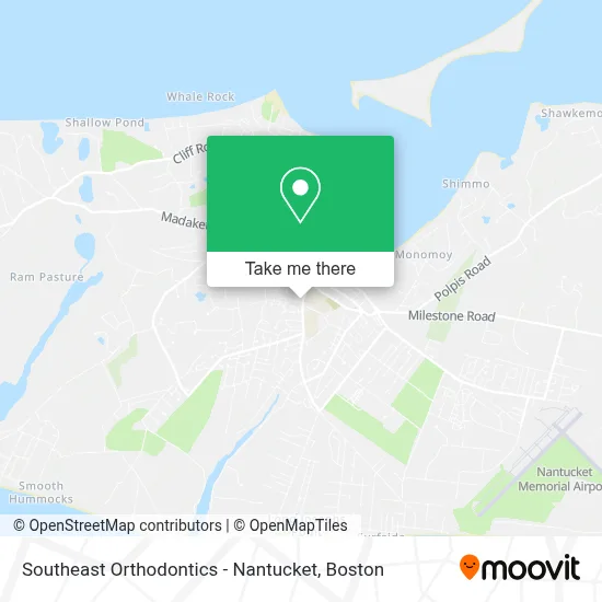 Southeast Orthodontics - Nantucket map