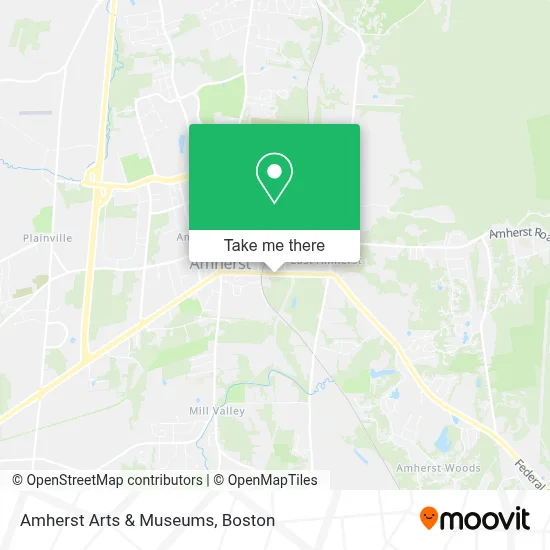 Amherst Arts & Museums map