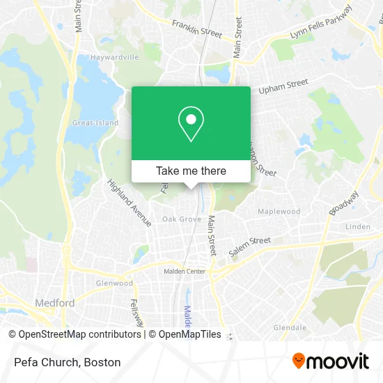 Pefa Church map