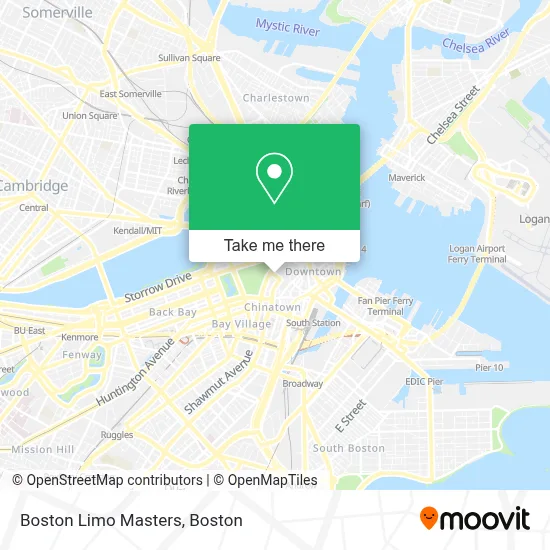 Boston Limo Masters map