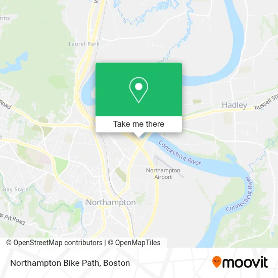 Northampton Bike Path map