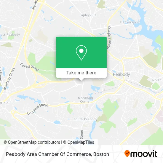 Peabody Area Chamber Of Commerce map