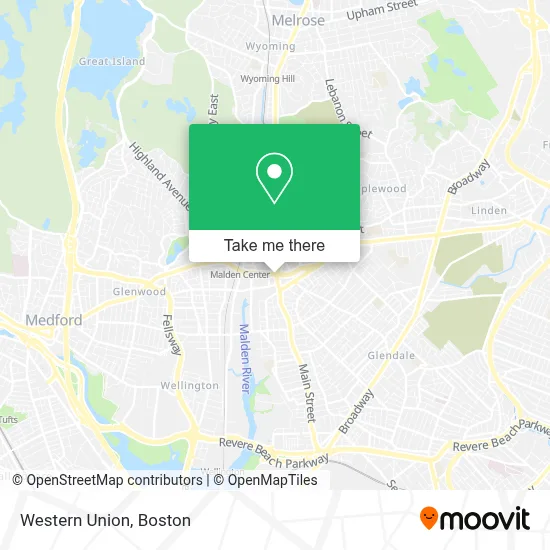 Western Union map