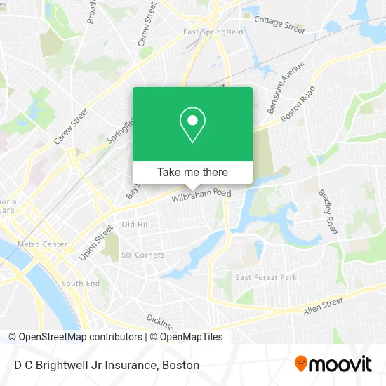 D C Brightwell Jr Insurance map