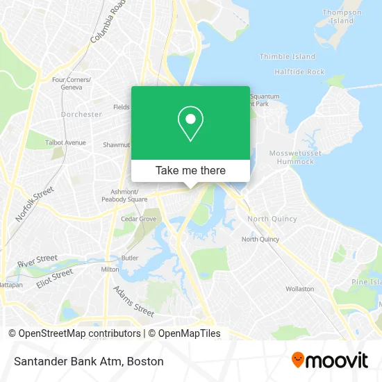 Santander Bank Atm map