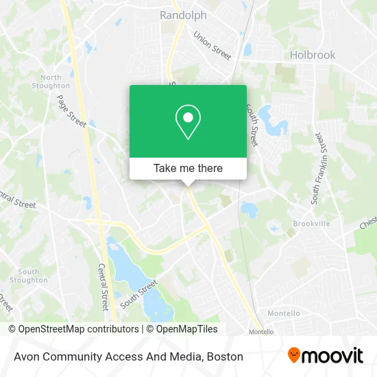 Avon Community Access And Media map