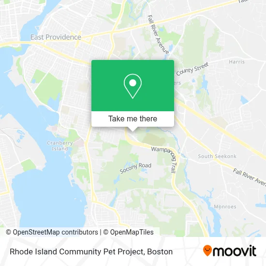 Rhode Island Community Pet Project map