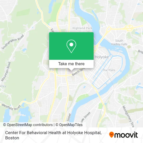 Center For Behavioral Health at Holyoke Hospital map