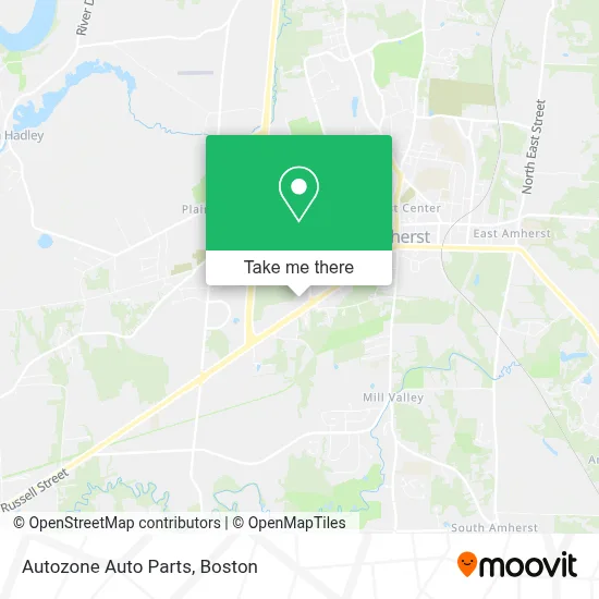 Autozone Auto Parts map