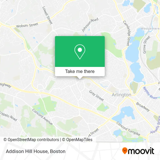 Addison Hill House map