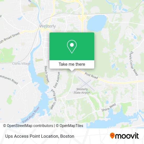 Ups Access Point Location map