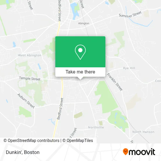Dunkin' map