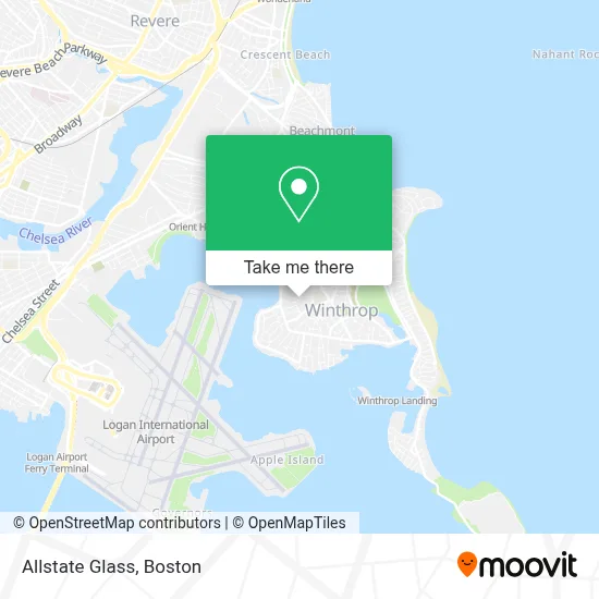 Allstate Glass map