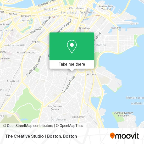 The Creative Studio | Boston map
