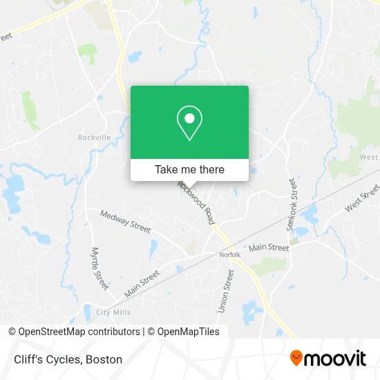 Cliff's Cycles map