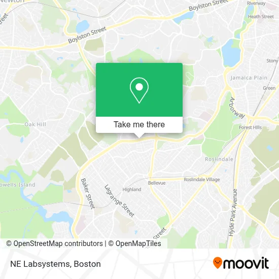 NE Labsystems map