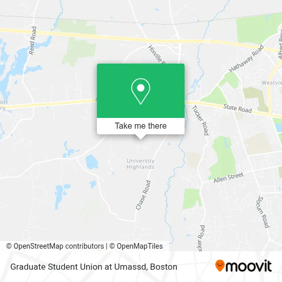 Graduate Student Union at Umassd map