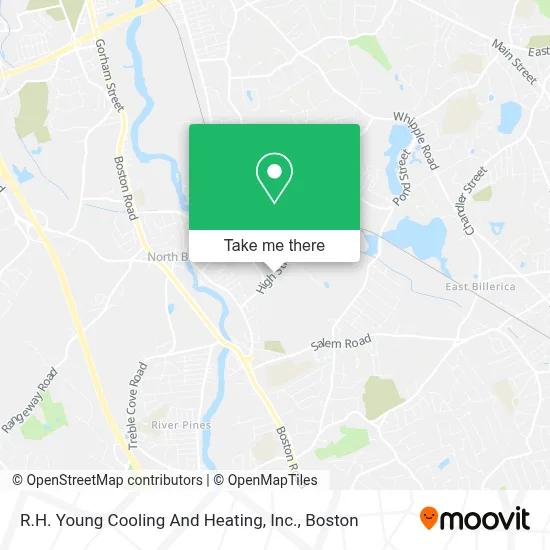 R.H. Young Cooling And Heating, Inc. map