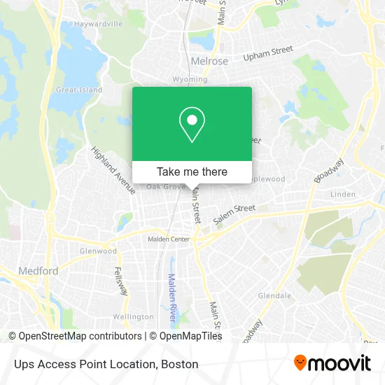 Ups Access Point Location map