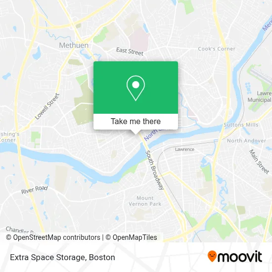 Extra Space Storage map