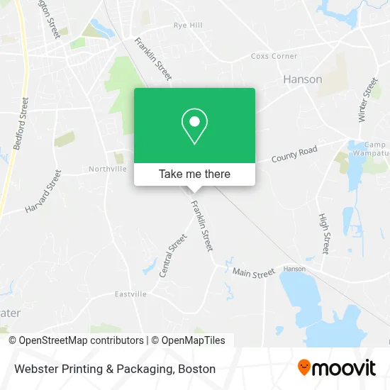 Webster Printing & Packaging map