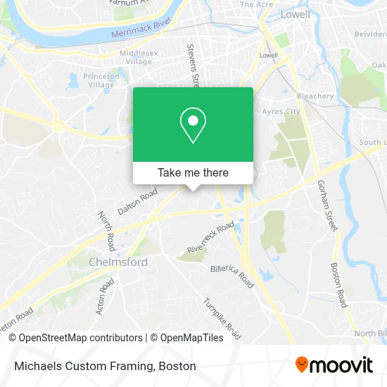 Michaels Custom Framing map