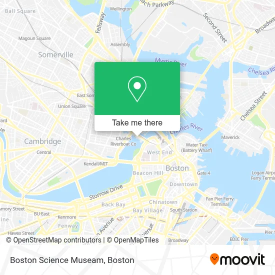 Boston Science Museam map