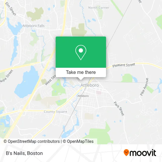 B's Nails map